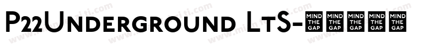 P22Underground LtS字体转换